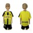 Dortmund Blank Home Kid Soccer Club Jersey