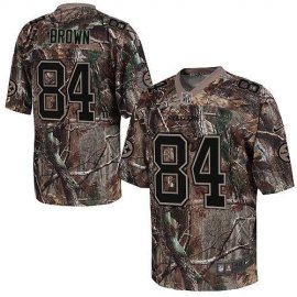 Nike Pittsburgh Steelers #84 Antonio Brown Camo Mens Stitched NFL Realtree Elite Jersey