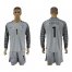 England #1 Forster Grey Goalkeeper Long Sleeves Soccer Country Jersey