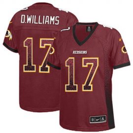 Nike Washington Football Team #17 Doug Williams Burgundy Red Team Color Womens Stitched NFL Elite Drift Fashion Jersey