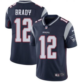 Nike New England Patriots #12 Tom Brady Navy Blue Team Color Mens Stitched NFL Vapor Untouchable Limited Jersey