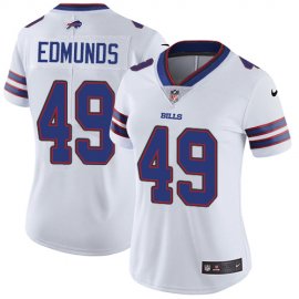 Nike Buffalo Bills #49 Tremaine Edmunds White Womens Stitched NFL Vapor Untouchable Limited Jersey