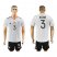 Germany #3 Hector White Home Soccer Country Jersey