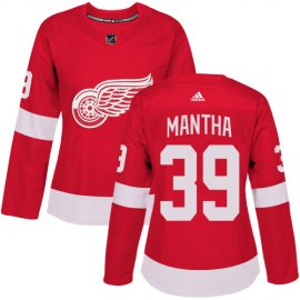 Adidas Detroit Red Wings #39 Anthony Mantha Red Home Authentic Womens Stitched NHL Jersey