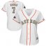 Houston Astros #7 Craig Biggio White 2018 Gold Program Cool Base Womens Stitched MLB Jersey