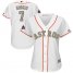 Houston Astros #7 Craig Biggio White 2018 Gold Program Cool Base Womens Stitched MLB Jersey