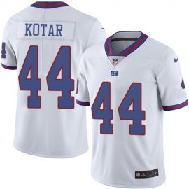 Nike New York Giants #44 Doug Kotar White Mens Stitched NFL Limited Rush Jersey