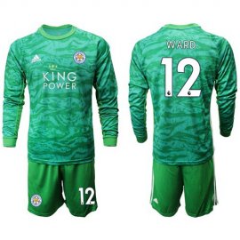 Leicester City #12 Ward Green Goalkeeper Long Sleeves Soccer Club Jersey