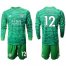 Leicester City #12 Ward Green Goalkeeper Long Sleeves Soccer Club Jersey