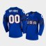 U.S. Mens Hockey Custom Nike Mens Beijing 2022 Winter Olympics Alternate Jersey – Blue