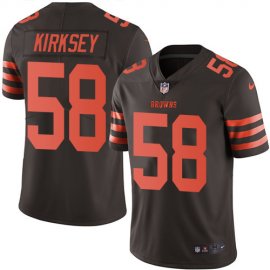Nike Cleveland Browns #58 Christian Kirksey Brown Mens Stitched NFL Limited Rush Jersey