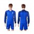 France Blank Home Long Sleeves Soccer Country Jersey