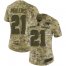 Nike New England Patriots #21 Adrian Phillips Camo Womens Stitched NFL Limited 2018 Salute To Service Jersey