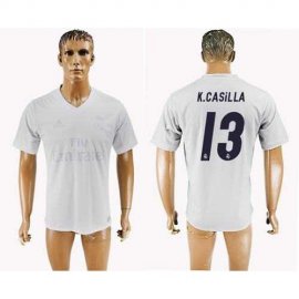 Real Madrid #13 K.Casilla Marine Environmental Protection Home Soccer Club Jersey