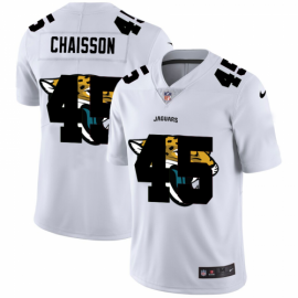 Jacksonville Jaguars #45 KLavon Chaisson White Mens Nike Team Logo Dual Overlap Limited NFL Jersey