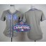 Chicago Cubs Blank Grey Alternate Road 2016 World Series Champions Womens Stitched MLB Jersey