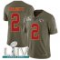 Nike Kansas City Chiefs #2 Dustin Colquitt Olive Super Bowl LIV 2020 Youth Stitched NFL Limited 2017 Salute To Service Jersey