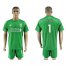 Liverpool #1 Klopp Green Goalkeeper Soccer Club Jersey