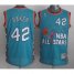 Milwaukee Bucks 42 Vin Baker 1996 All Star Green Throwback NBA Jersey Cheap