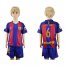 Barcelona #6 Aleix Vidal Home Kid Soccer Club Jersey