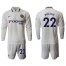 Chelsea #22 Pulisic Away Long Sleeves Soccer Club Jersey
