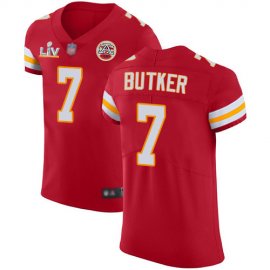 Nike Kansas City Chiefs #7 Harrison Butker Red Team Color Mens Super Bowl LV Bound Stitched NFL Vapor Untouchable Elite Jersey