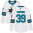 Adidas San Jose Sharks #39 Logan Couture White Road Authentic Womens Stitched NHL Jersey