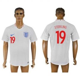 England #19 Sterling Home Thai Version Soccer Country Jersey