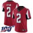 Nike Atlanta Falcons #2 Matt Ryan Red Team Color Mens Stitched NFL 100th Season Vapor Limited Jersey
