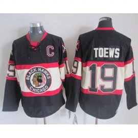 Chicago Blackhawks #19 Jonathan Toews Black Third CCM Stitched NHL Jersey