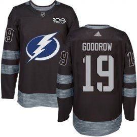 Adidas Tampa Bay Lightning #19 Barclay Goodrow Black 1917-2017 100th Anniversary Stitched NHL Jersey