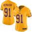 Nike Washington Football Team #91 Ryan Kerrigan Gold Womens Stitched NFL Limited Rush Jersey