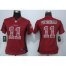 Nike Arizona Cardinals #11 Larry Fitzgerald Red Team Color Womens Stitched NFL Elite Strobe Jersey
