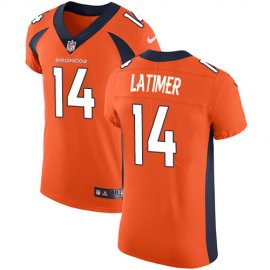 Nike Denver Broncos #14 Cody Latimer Orange Team Color Mens Stitched NFL Vapor Untouchable Elite Jersey