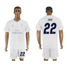 Real Madrid #22 Isco Marine Environmental Protection Home Soccer Club Jersey