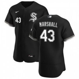 Chicago White Sox #43 Evan Marshall Mens Nike Black Alternate 2020 Authentic Player MLB Jersey