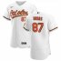 Baltimore Orioles #87 Ramon Urias Mens Nike White Home 2020 Authentic Player MLB Jersey