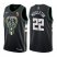 Nike Milwaukee Bucks #22 Khris Middleton Youth 2021 NBA Finals Champions Swingman Statement Edition Jersey Black Youth