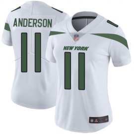 Nike New York Jets #11 Robby Anderson White Womens Stitched NFL Vapor Untouchable Limited Jersey