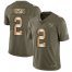 Nike New York Giants #2 Aldrick Rosas Olive/Gold Mens Stitched NFL Limited 2017 Salute To Service Jersey