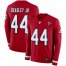 Nike Atlanta Falcons #44 Vic Beasley Jr Red Team Color Mens Stitched NFL Limited Therma Long Sleeve Jersey