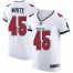 Tampa Bay Buccaneers #45 Devin White Mens Nike White Vapor Elite Jersey