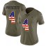 Nike Dallas Cowboys #4 Dak Prescott Olive/USA Flag Womens Stitched NFL Limited 2017 Salute to Service Jersey