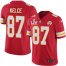 Nike Kansas City Chiefs #87 Travis Kelce Red Team Color Youth Super Bowl LV Bound Stitched NFL Vapor Untouchable Limited Jersey