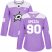Adidas Dallas Stars #90 Jason Spezza Purple Authentic Fights Cancer Womens Stitched NHL Jersey