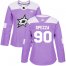 Adidas Dallas Stars #90 Jason Spezza Purple Authentic Fights Cancer Womens Stitched NHL Jersey