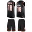 Nike Cincinnati Bengals #18 A.J. Green Black Team Color Mens Stitched NFL Limited Tank Top Suit Jersey