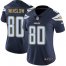 Nike Los Angeles Chargers #80 Kellen Winslow Navy Blue Team Color Womens Stitched NFL Vapor Untouchable Limited Jersey