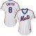New York Mets #8 Gary Carter White(Blue Strip) Alternate Womens Stitched MLB Jersey