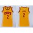 Womens Cavaliers #2 Kyrie Irving Gold Dress Stitched NBA Jersey